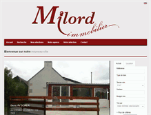 Tablet Screenshot of milord-immobilier.com